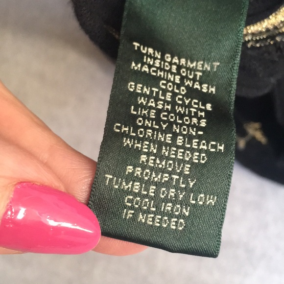 Lauren Cotton Blend Gold Metallic Threads 3/4 Sleeve Boat Neck Classic Top 2X - Picture 6 of 8